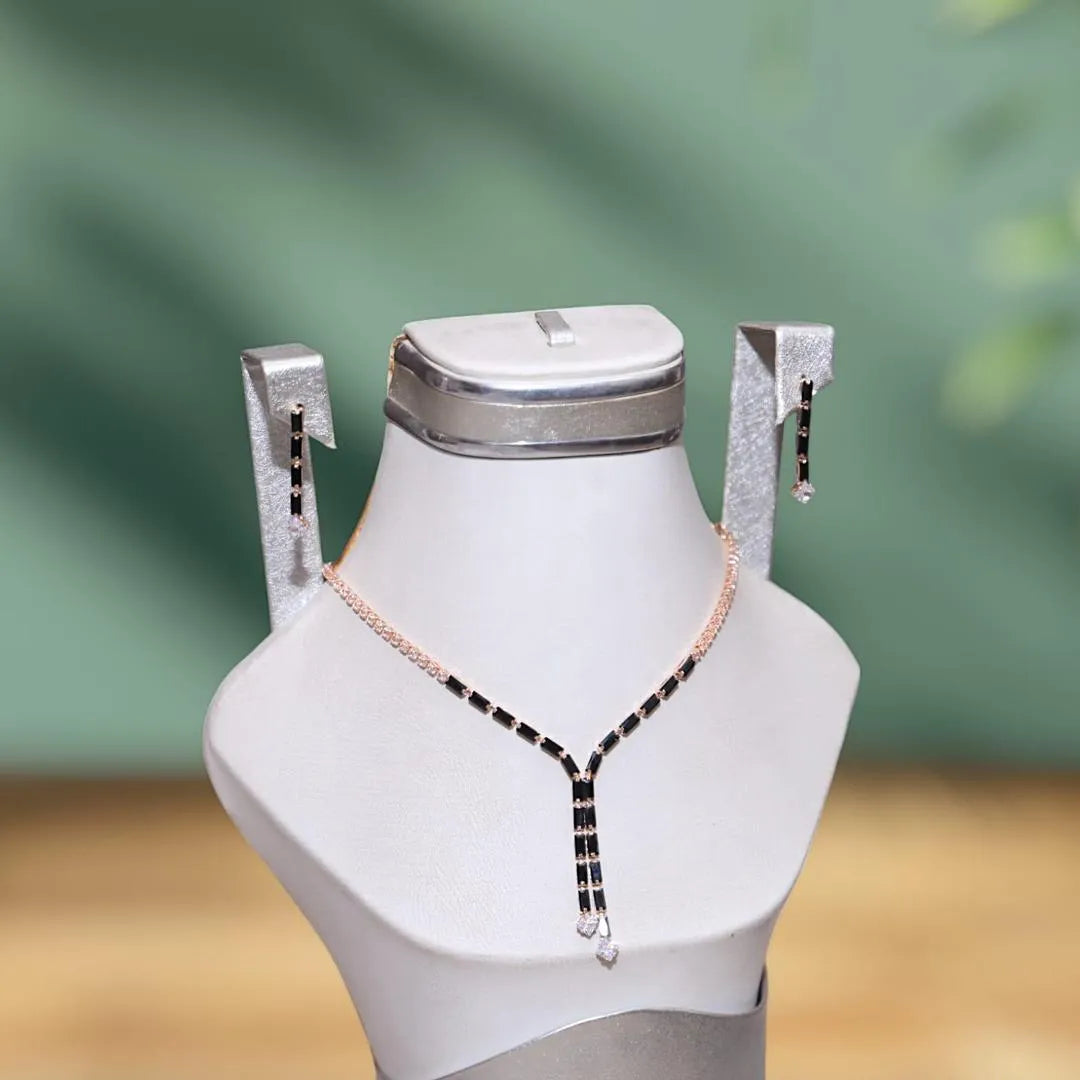 Funky New Desing Crystal Necklace Set Wedding Party Wear