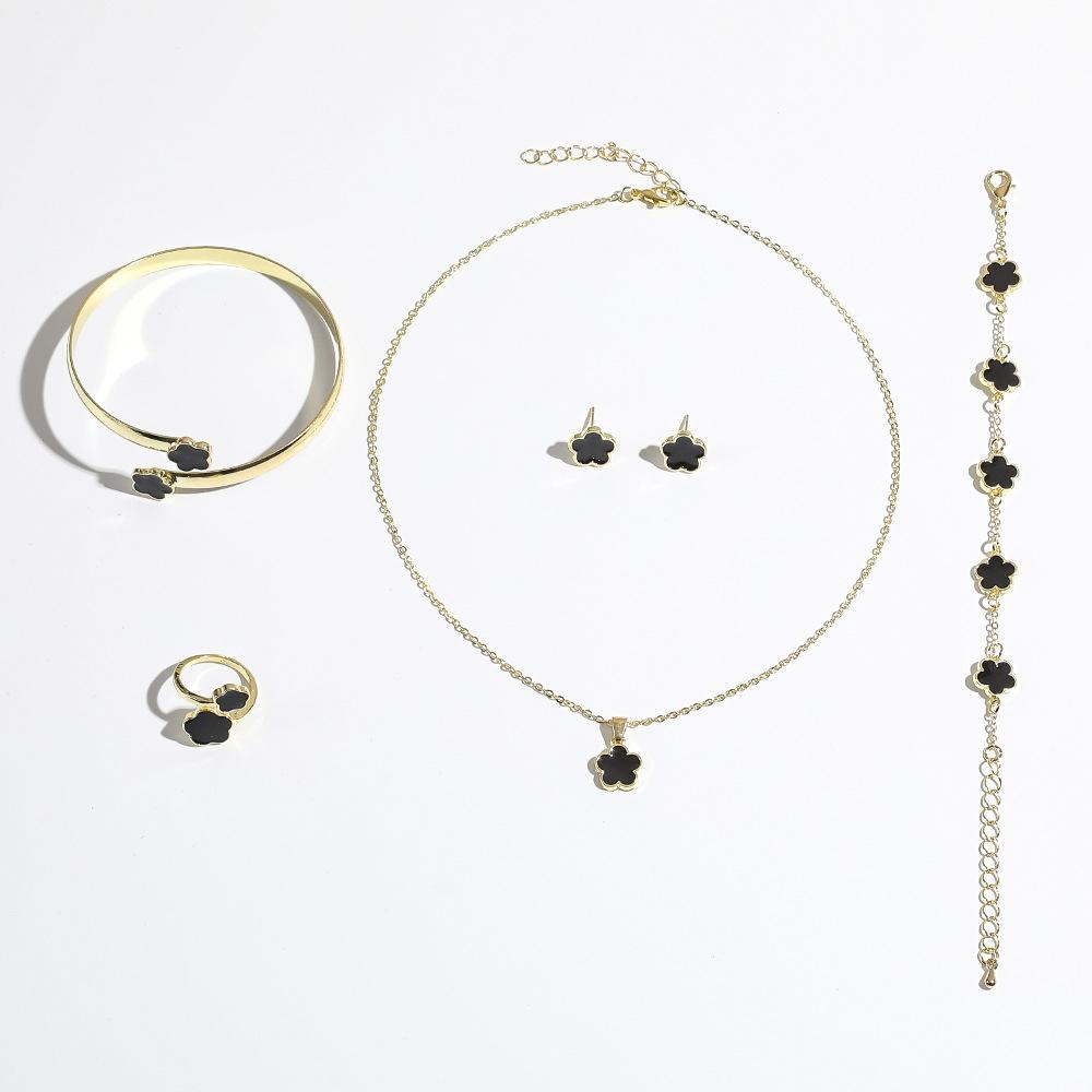 Gold Plated Necklace And Bracelet Set