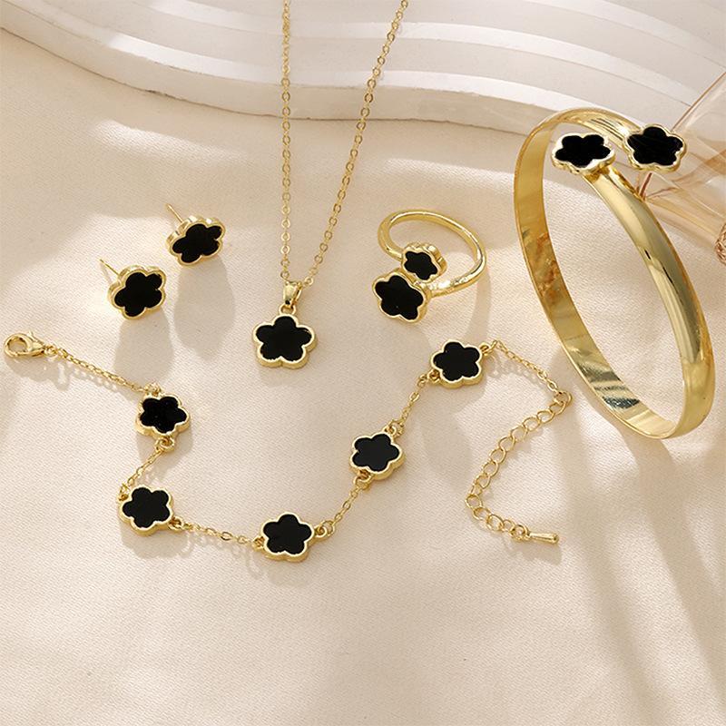 Gold Plated Necklace And Bracelet Set